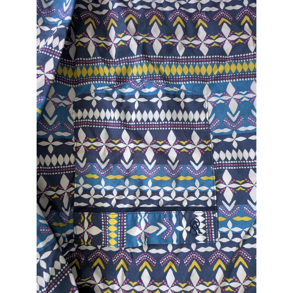 Victoria's Secret Pajamas PJ Pant Set Aztec Stripe Button Down Womens L Short - Picture 4 of 16